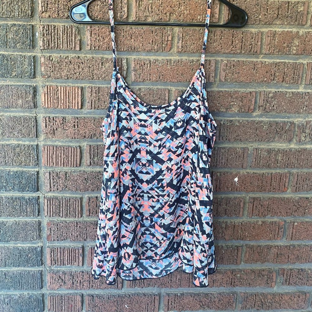 Geometric Cropped Tank Top